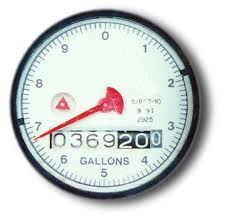 water meter dial